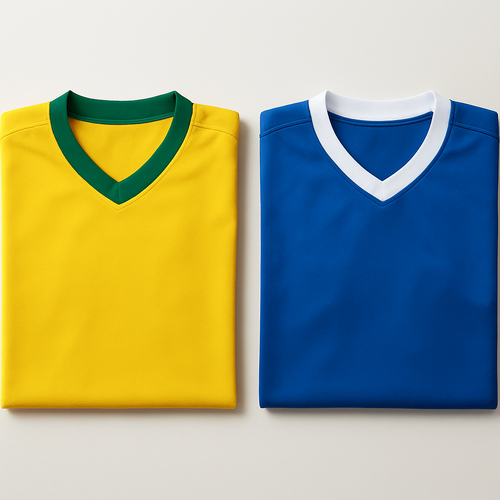 Kit Camisas da Copa Brasil - Azul e Amarela